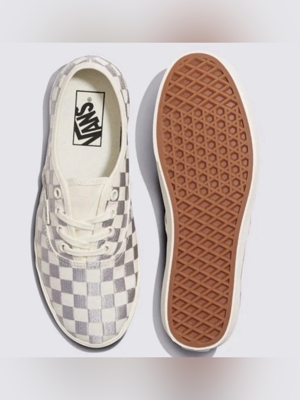 Vans Embroidered Check Authentic Low Pro Sneaker Shoes!!!(Womens Sz 6.5) - Picture 2 of 9